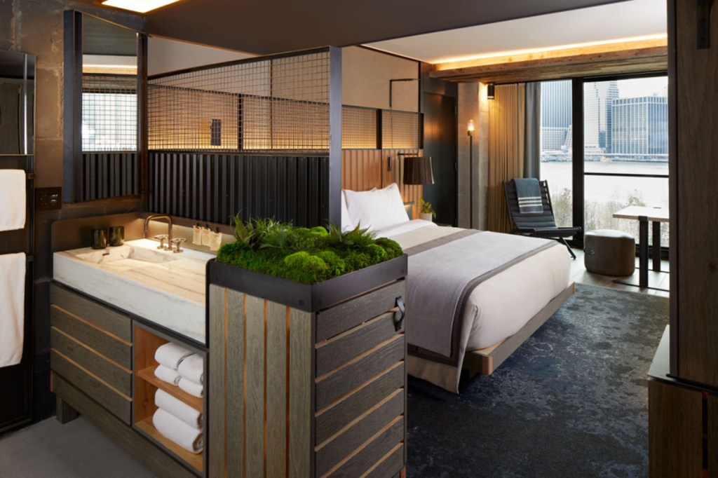 Interior of a hotel room